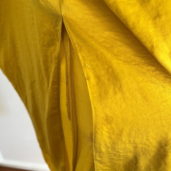 ASOS Hammered Satin Midi Cocktail Dress - Picture 4 of 5